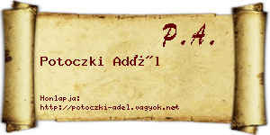 Potoczki Adél névjegykártya
